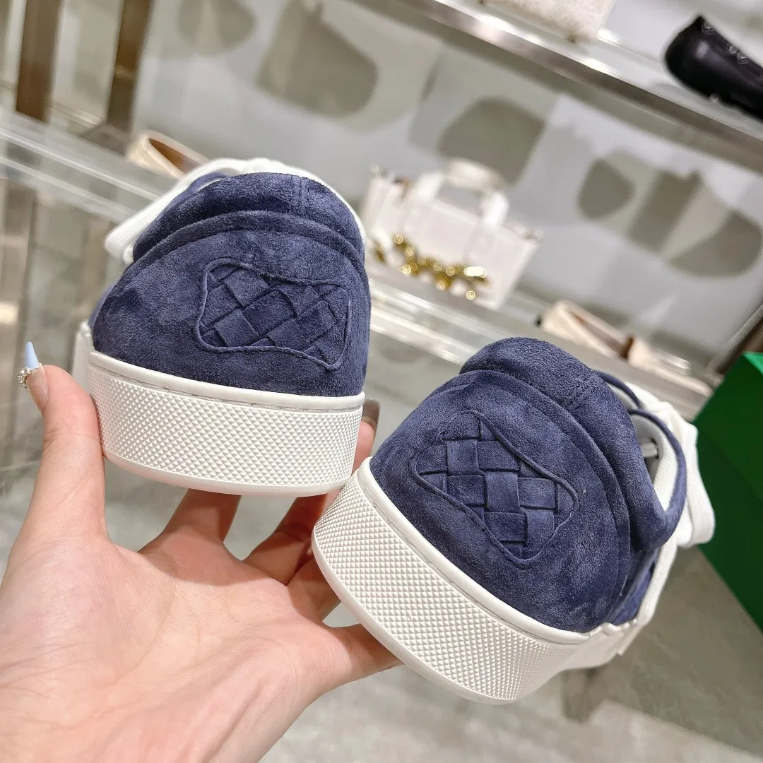 [BV] Top P: 740💰Size for couples: 35-44 (Female 40, Male 38 45, custom-made and non-returnable) Bottega Veneta classic woven strap casual shoes are made of imported high-quality materials, [Rose][Rose]! Purely hand-woven and operated, the original board is reproduced one-to-one! quality assurance!